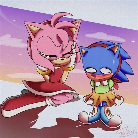 amy x sonic sex|Classic Amy Rose x Sonic [Beachside Bunnies + MrcBleck].